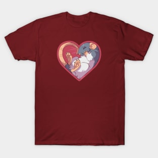 Heart Rat: Hooded Blue T-Shirt